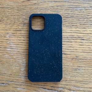 Thin black Pela phone case for iPhone 12 and 12 pro